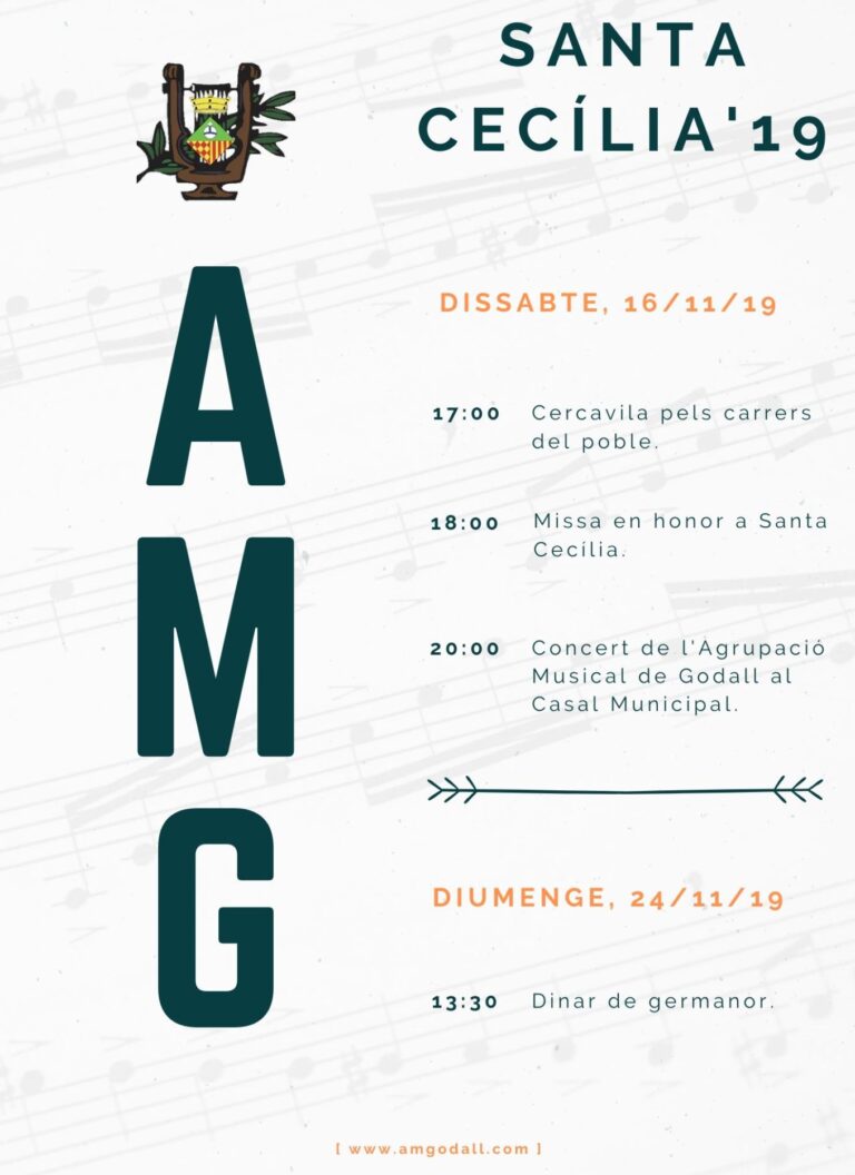 Actes de Santa Cecília 2019 de l’A.M.G